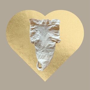 Skims high waisted thong.   L10